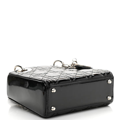 Christian Dior Patent Cannage Mini Lady Dior Black 4 of 9