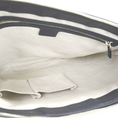 Gucci Monogram Vintage Web Medium Half Moon Hobo Navy 8 of 12