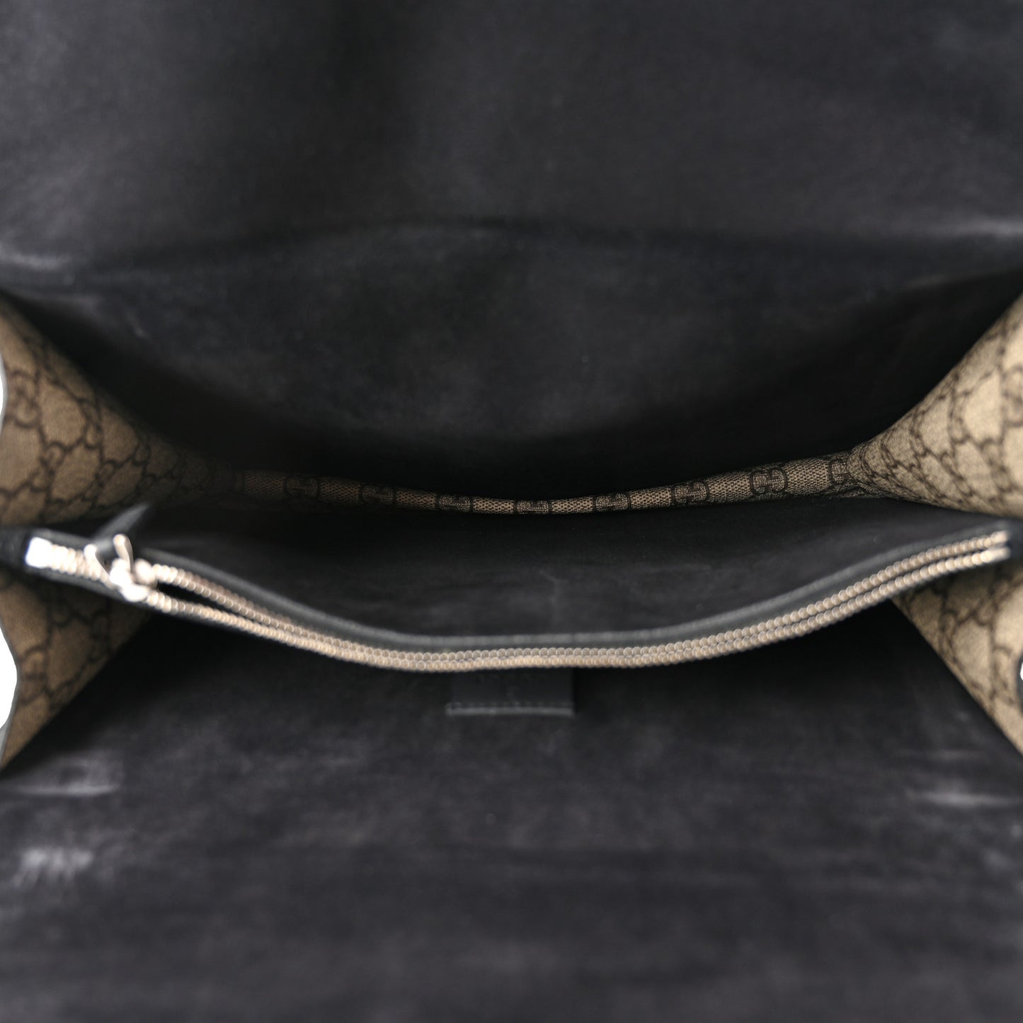 GG Supreme Monogram Medium Dionysus Shoulder Bag Black