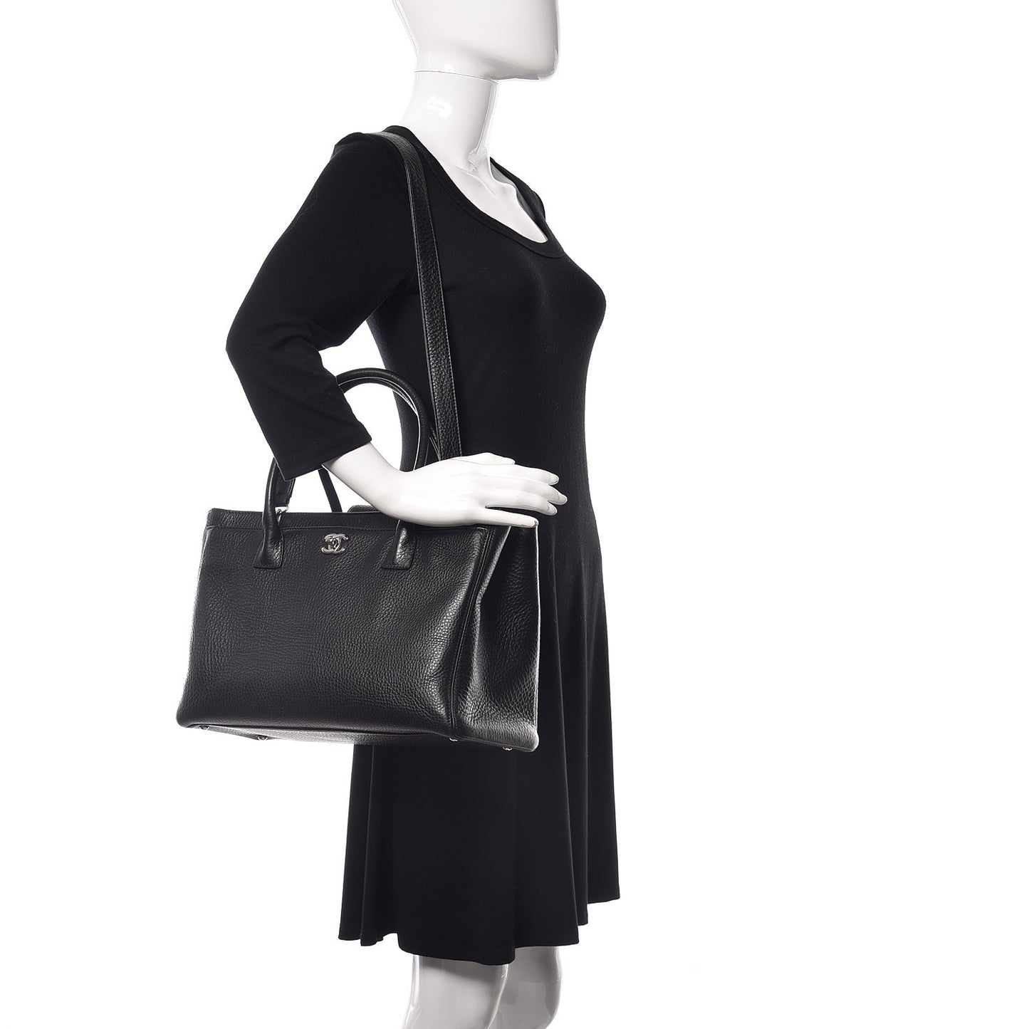 Deerskin Cerf Executive Shopper Tote Black