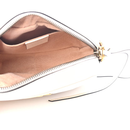 Gucci Calfskin Matelasse Mini GG Marmont Chain Shoulder Bag White 4 of 4