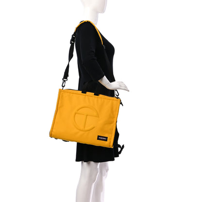 Telfar X EASTPAK Tactical Canvas Large Shopper Yellow 2 of 10