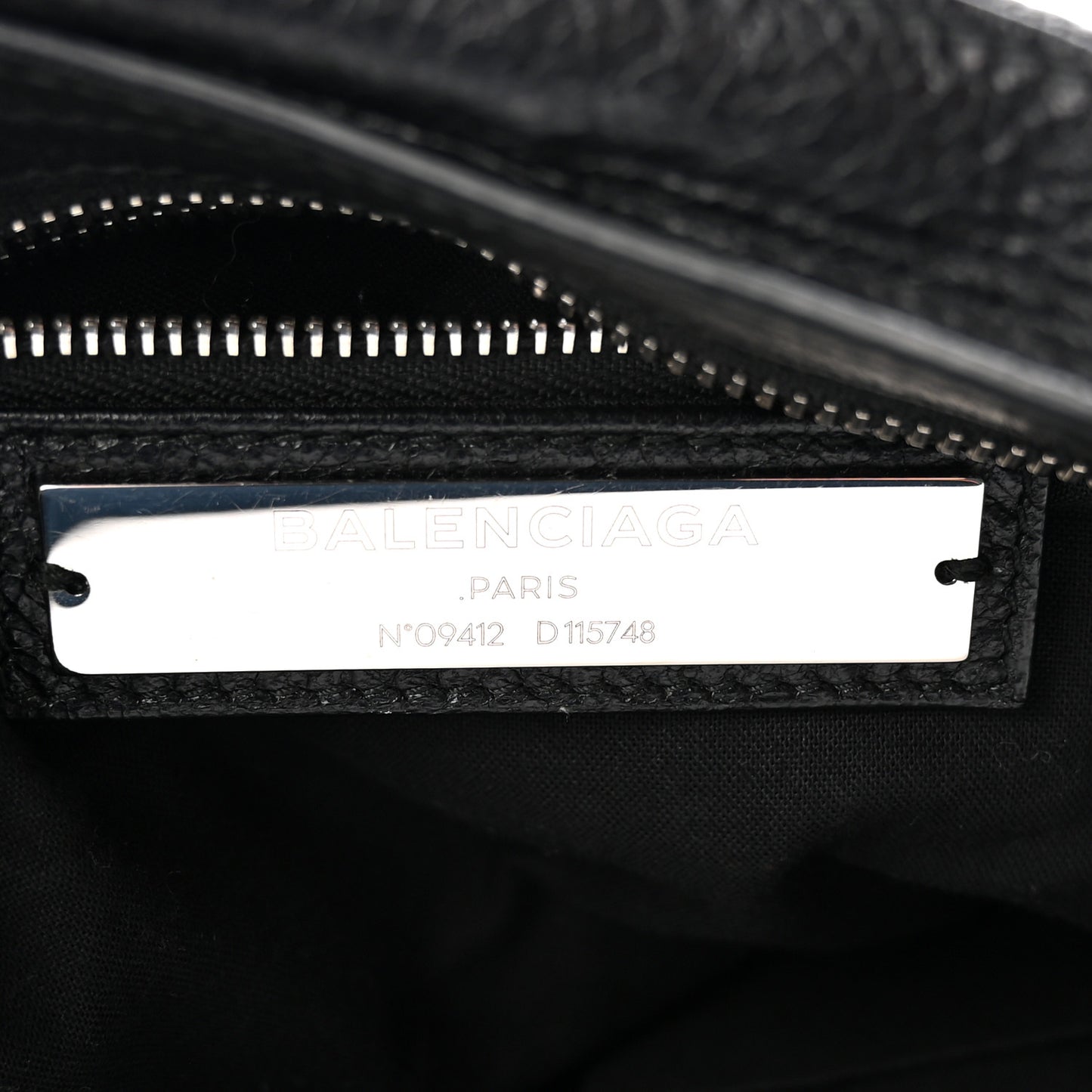 Agneau Classic Silver Hardware City Black