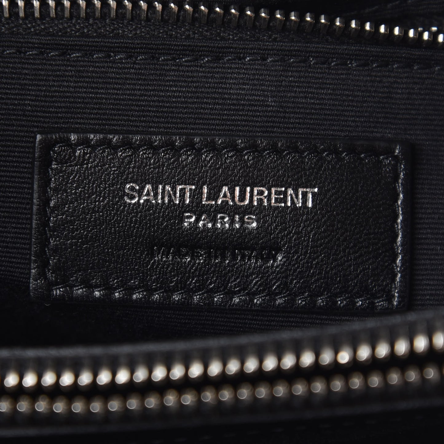 Calfskin Y Quilted Monogram Small Loulou Shopper Black