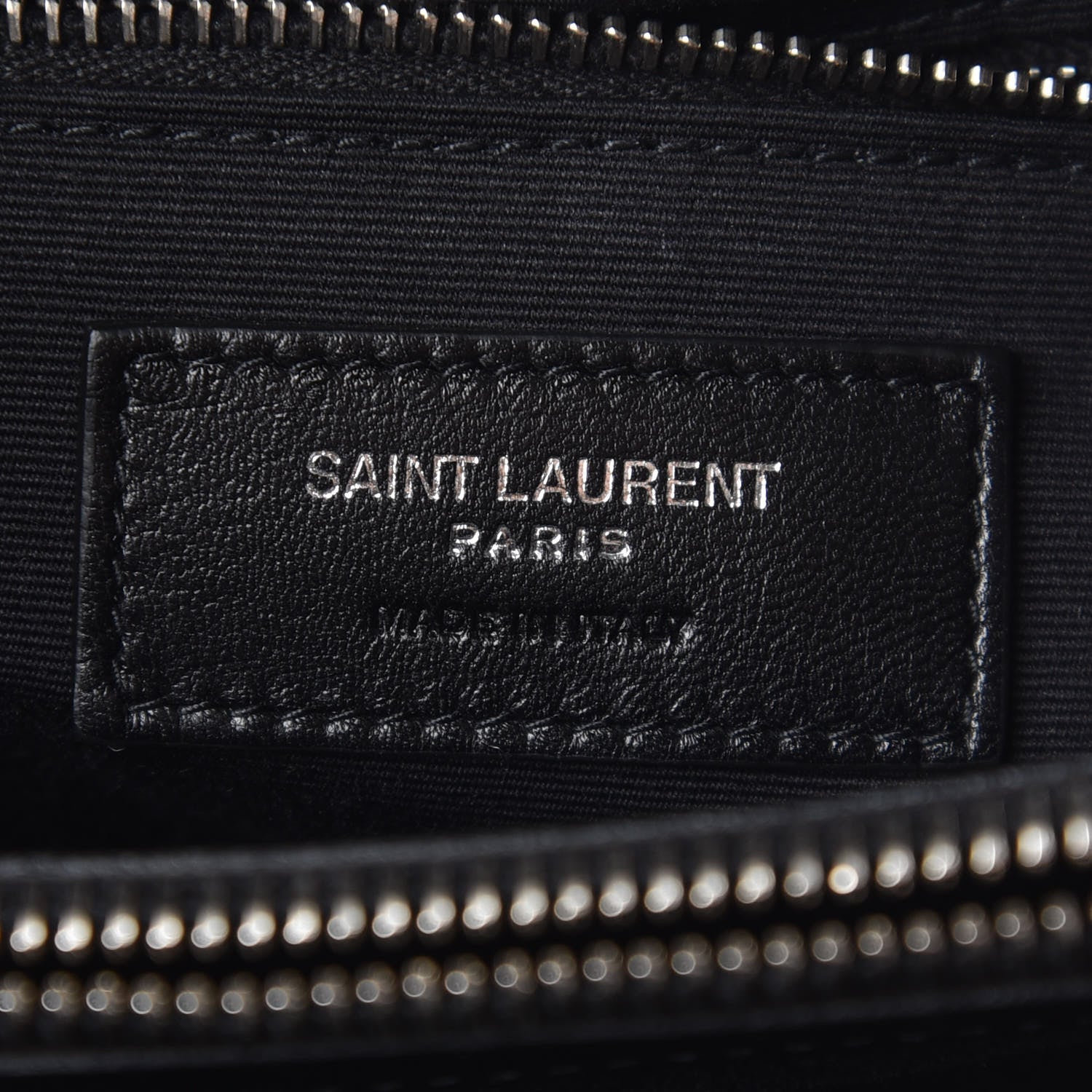 Saint Laurent Calfskin Y Quilted Monogram Small Loulou Shopper Black 8 of 9