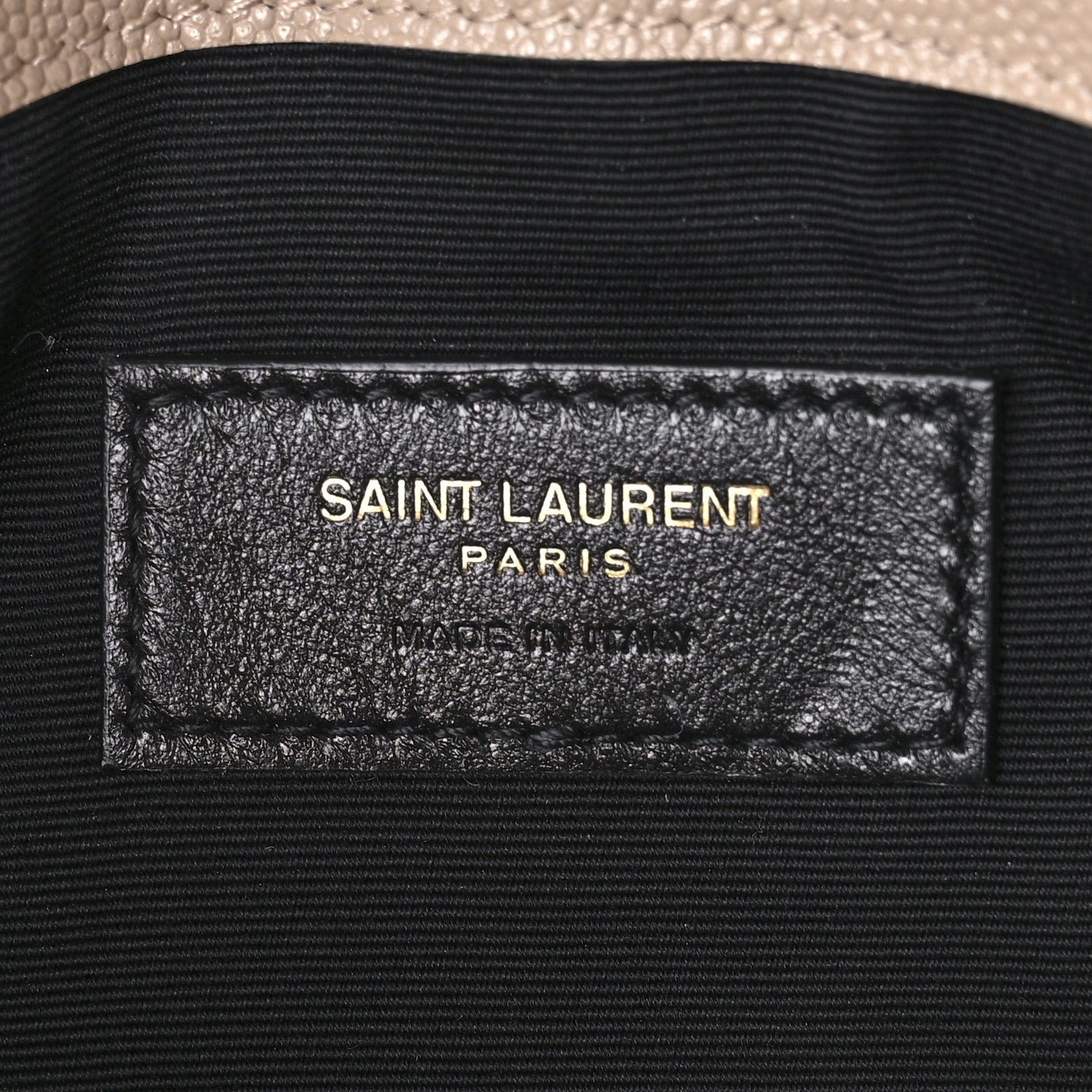 Saint Laurent Grain De Poudre Uptown Pouch Dark Beige 5 of 8