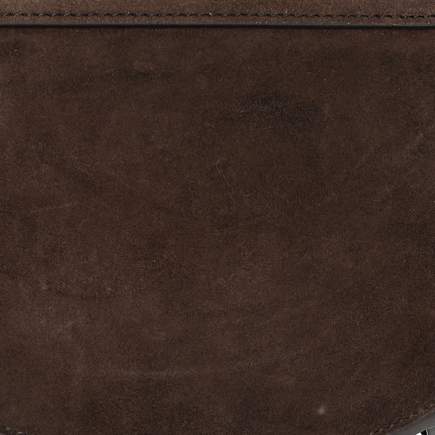 Calfskin Suede Small Tess Bag Chocolate Brown