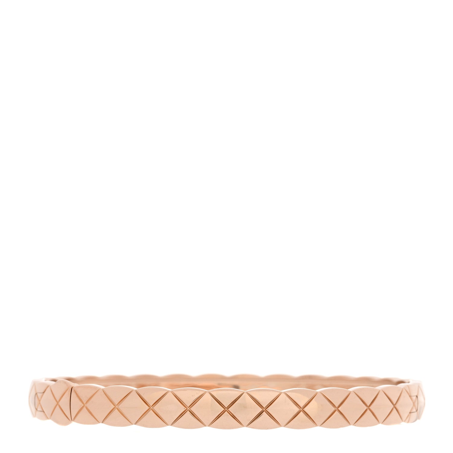 Chanel 18K Beige Gold Coco Crush Bangle Bracelet L 2 of 4