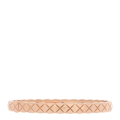 Chanel 18K Beige Gold Coco Crush Bangle Bracelet L 2 of 4