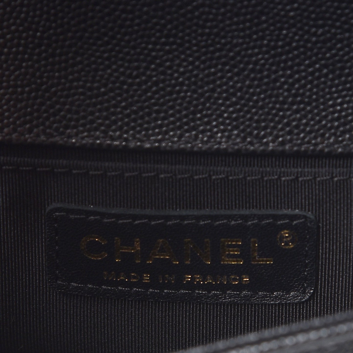Caviar Quilted Small Boy Flap Black