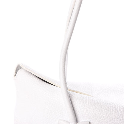 Burberry London Grainy Calfskin Medium Baynard Tote White 9 of 20