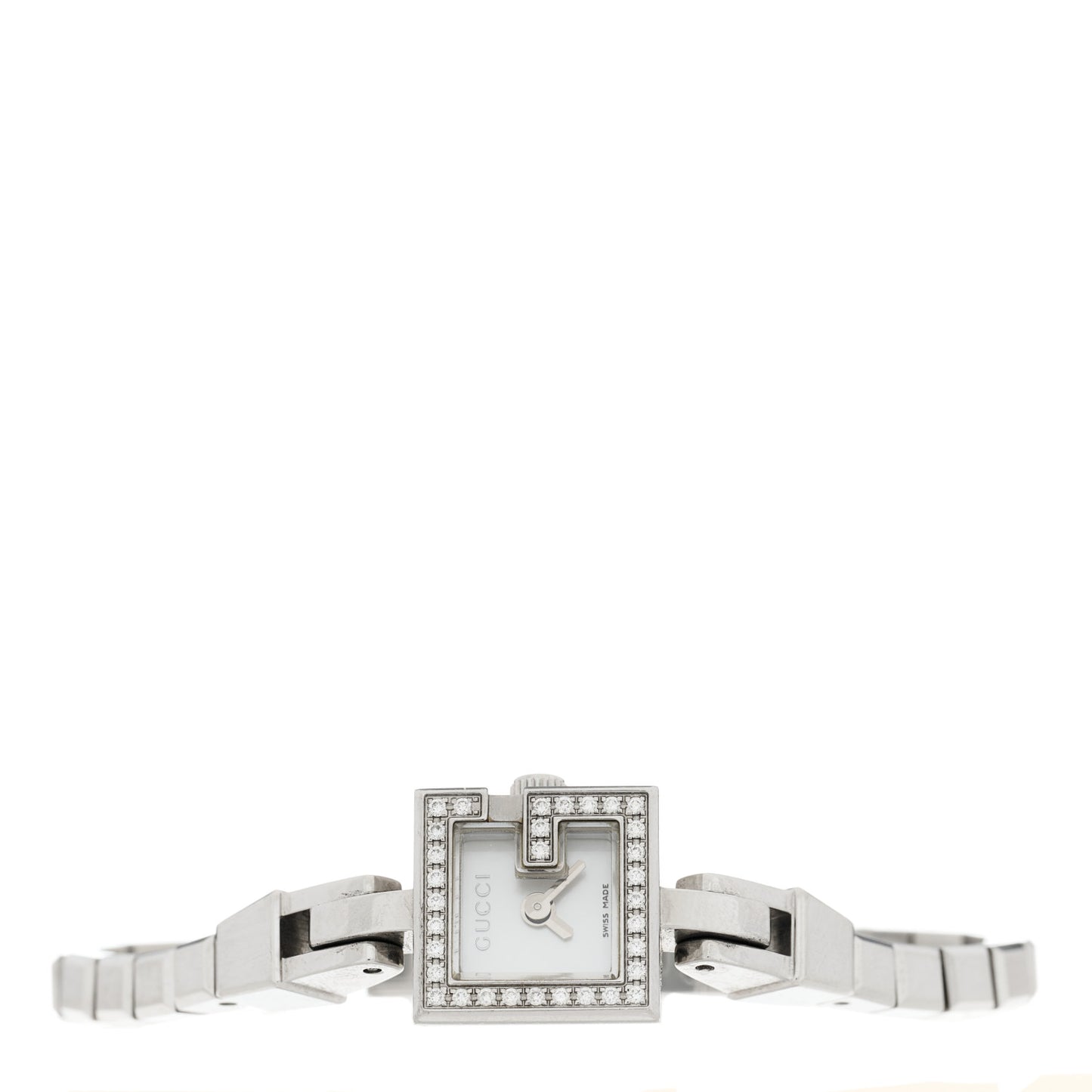 Stainless Steel Diamond Bezel Mother of Pearl 14mm 102 G-Mini Quartz Watch