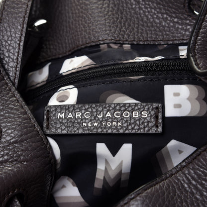 Marc Jacobs Grained Calfskin Lock That Bucket Bag Grey 6 of 6