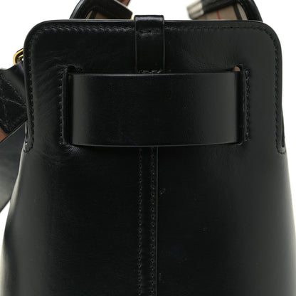 Burberry Soft Grain Calfskin Small Belt Bag Black Tan 15 of 22