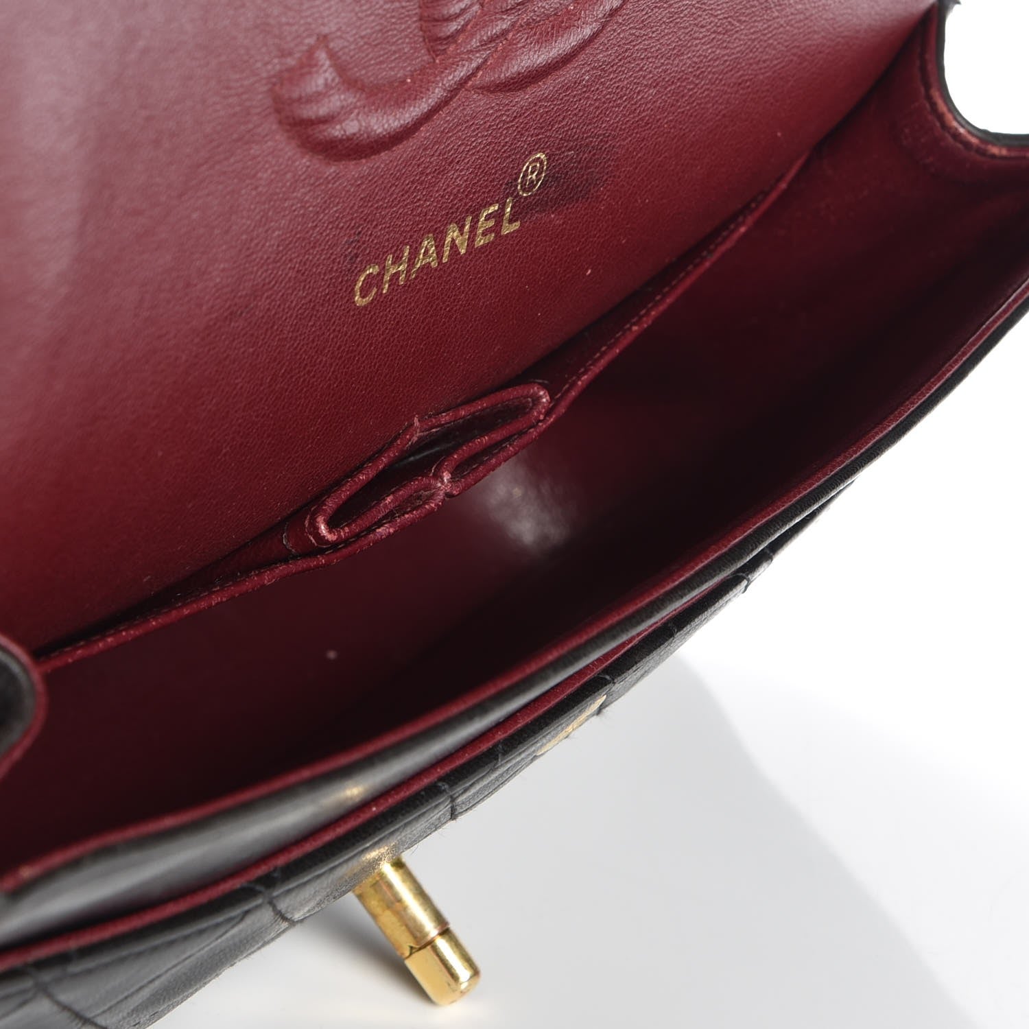 Chanel Lambskin Quilted Medium Double Flap Black 6 of 11
