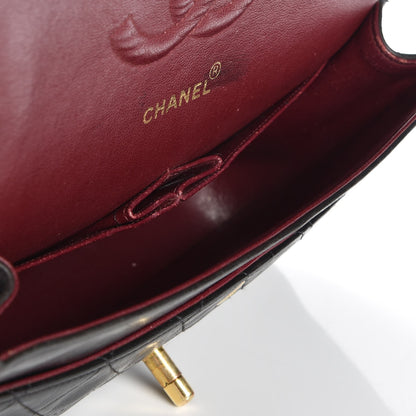 Chanel Lambskin Quilted Medium Double Flap Black 6 of 11