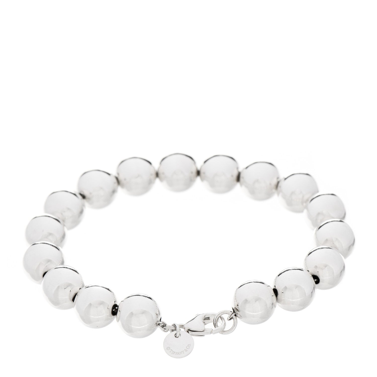 Tiffany Sterling Silver 10mm HardWear Ball Bracelet 2 of 4