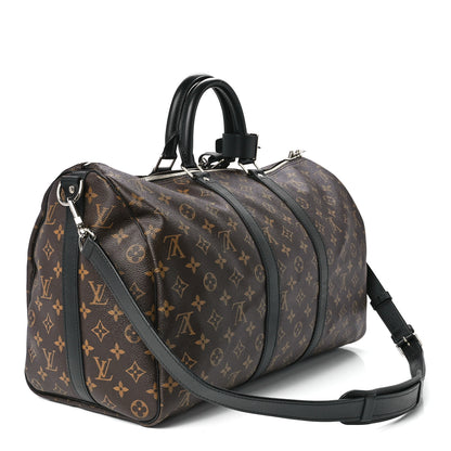 Louis Vuitton Monogram Macassar Keepall Bandouliere 45 3 of 13