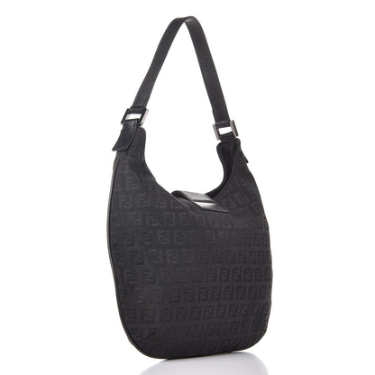 Fendi Zucchino Hobo Black 3 of 8