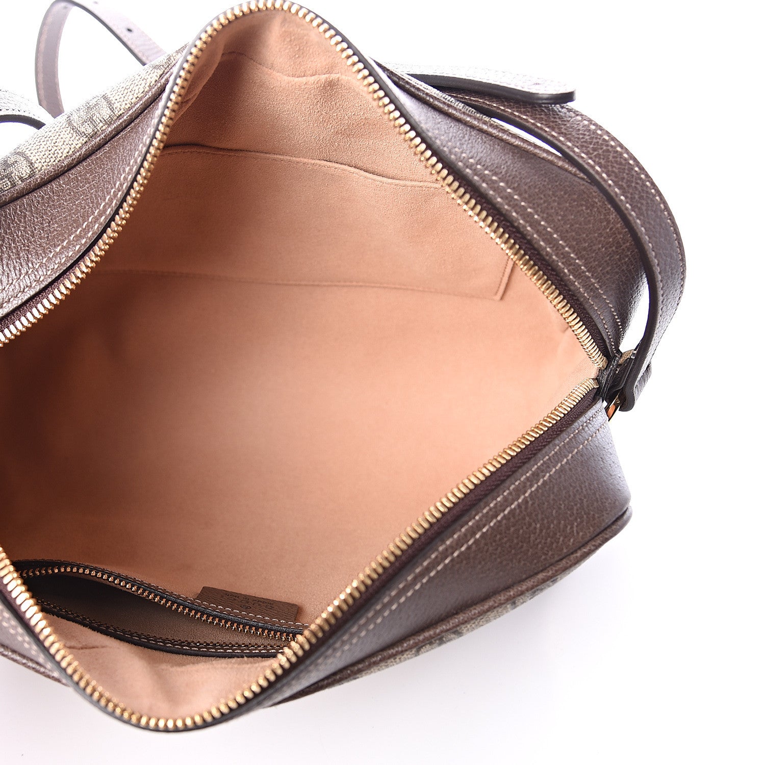 Gucci GG Supreme Monogram Web Small Ophidia Shoulder Bag Brown 4 of 7