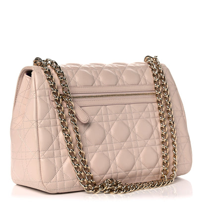 Christian Dior Lambskin Cannage Large Miss Dior Flap Rose Poudre 2 of 15