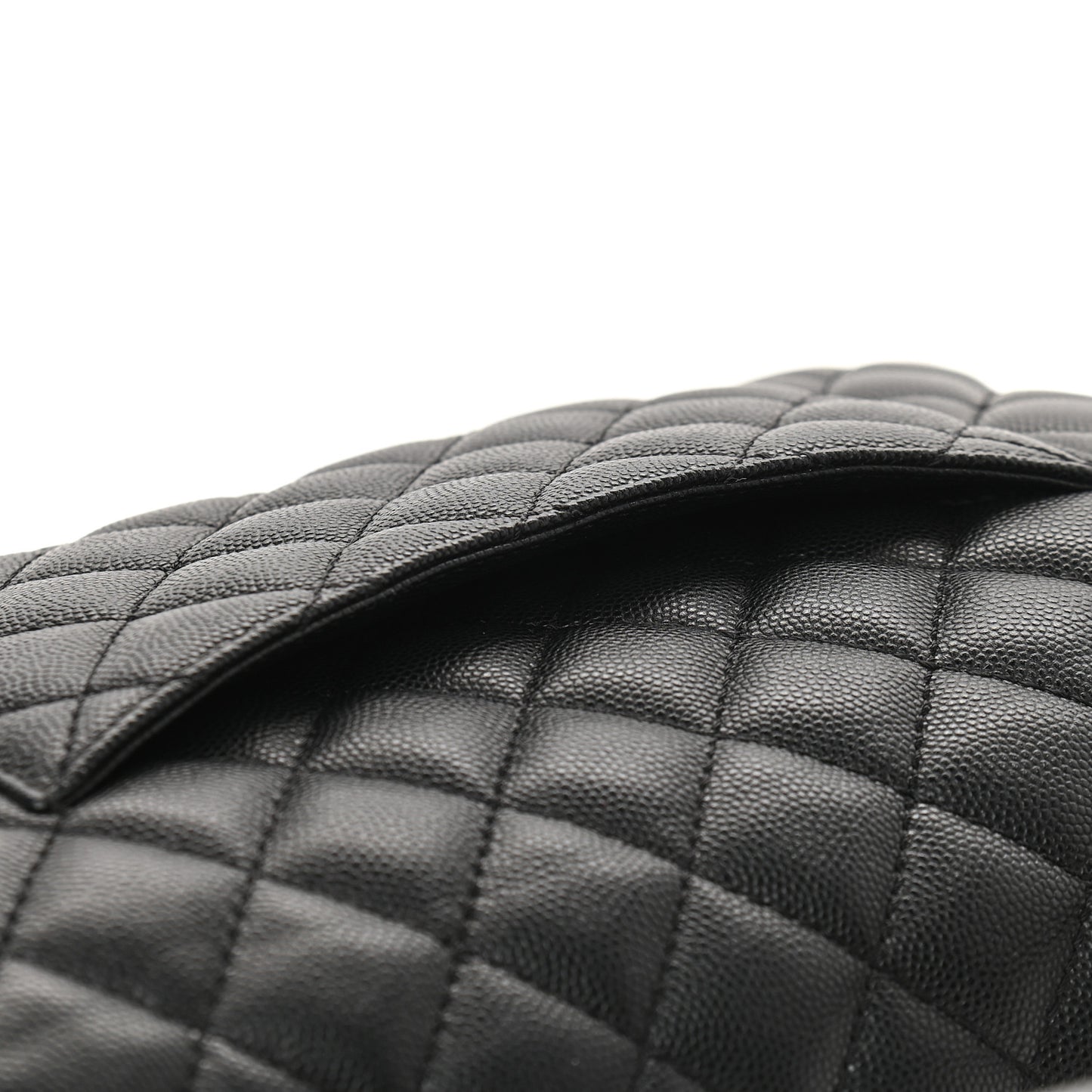 Caviar Quilted Small Coco Handle Flap Black