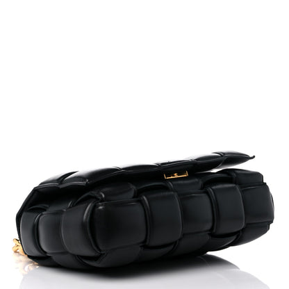 Bottega Veneta Lambskin Maxi Intreccio Padded Chain Cassette Crossbody Bag Black 4 of 11