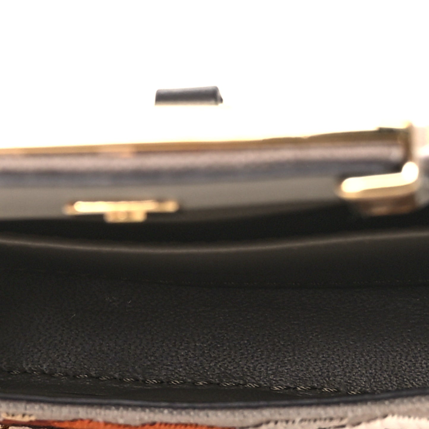 Canvas Vitello King FF Embroidered Nano Maxi Buckle Baguette Charm Tartufo Ebano