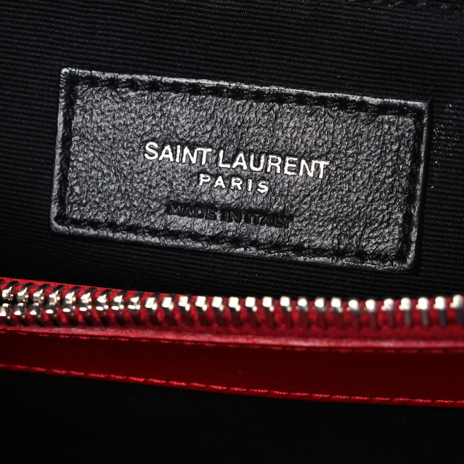 Saint Laurent Calfskin Y Quilted Monogram Medium Loulou Chain Satchel Rouge Eros 6 of 11