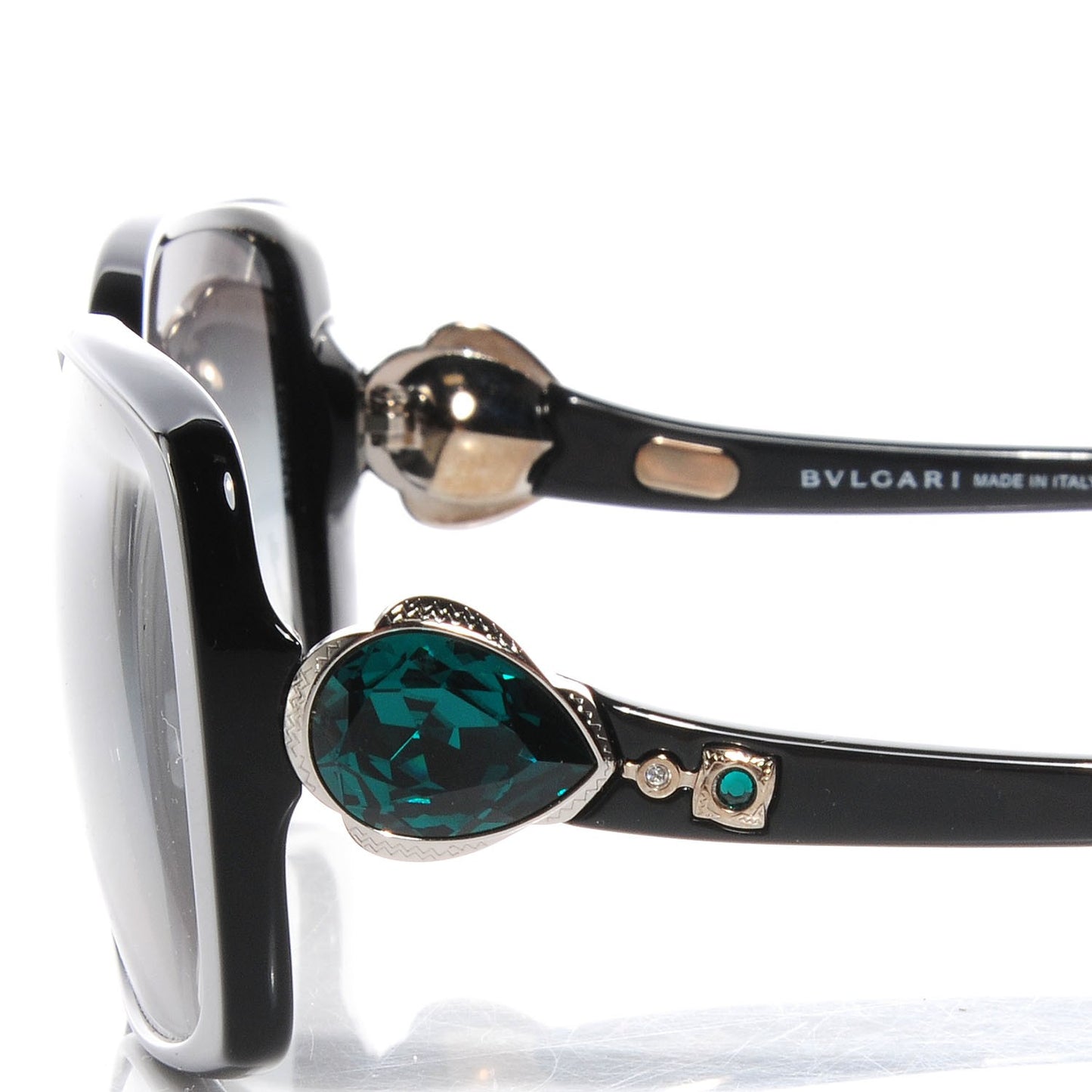 BVLGARI Swarovski Gem 8079-B Sunglasses Black