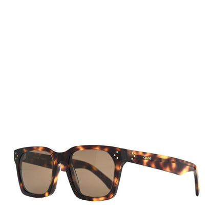 Celine Acetate Polarized Square Sunglasses CL40248I Havana 1 of 7