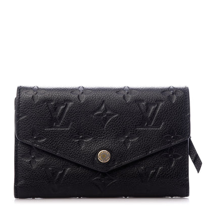 Louis Vuitton Empreinte Compact Curieuse Wallet Black 1 of 7