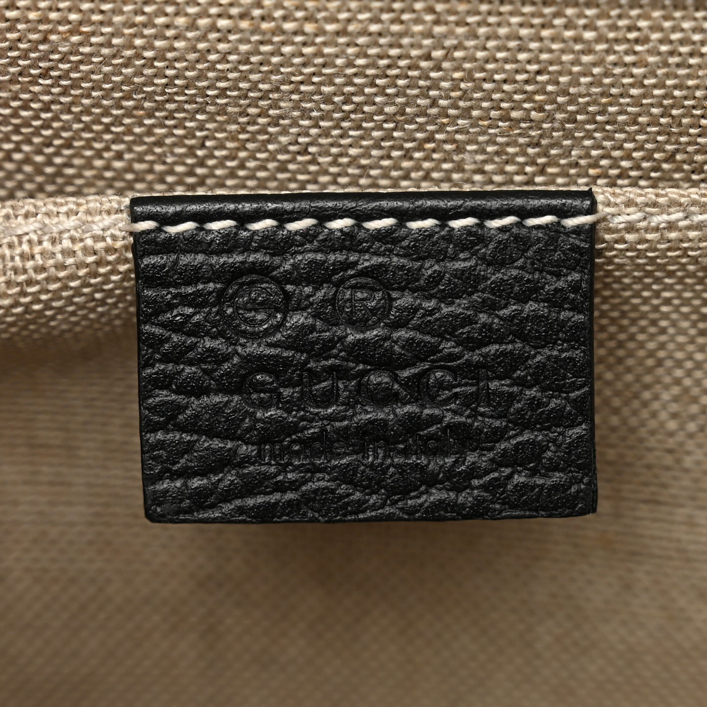 Dollar Calfskin Small Interlocking G Shoulder Bag Black