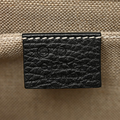 Gucci Dollar Calfskin Small Interlocking G Shoulder Bag Black 7 of 10