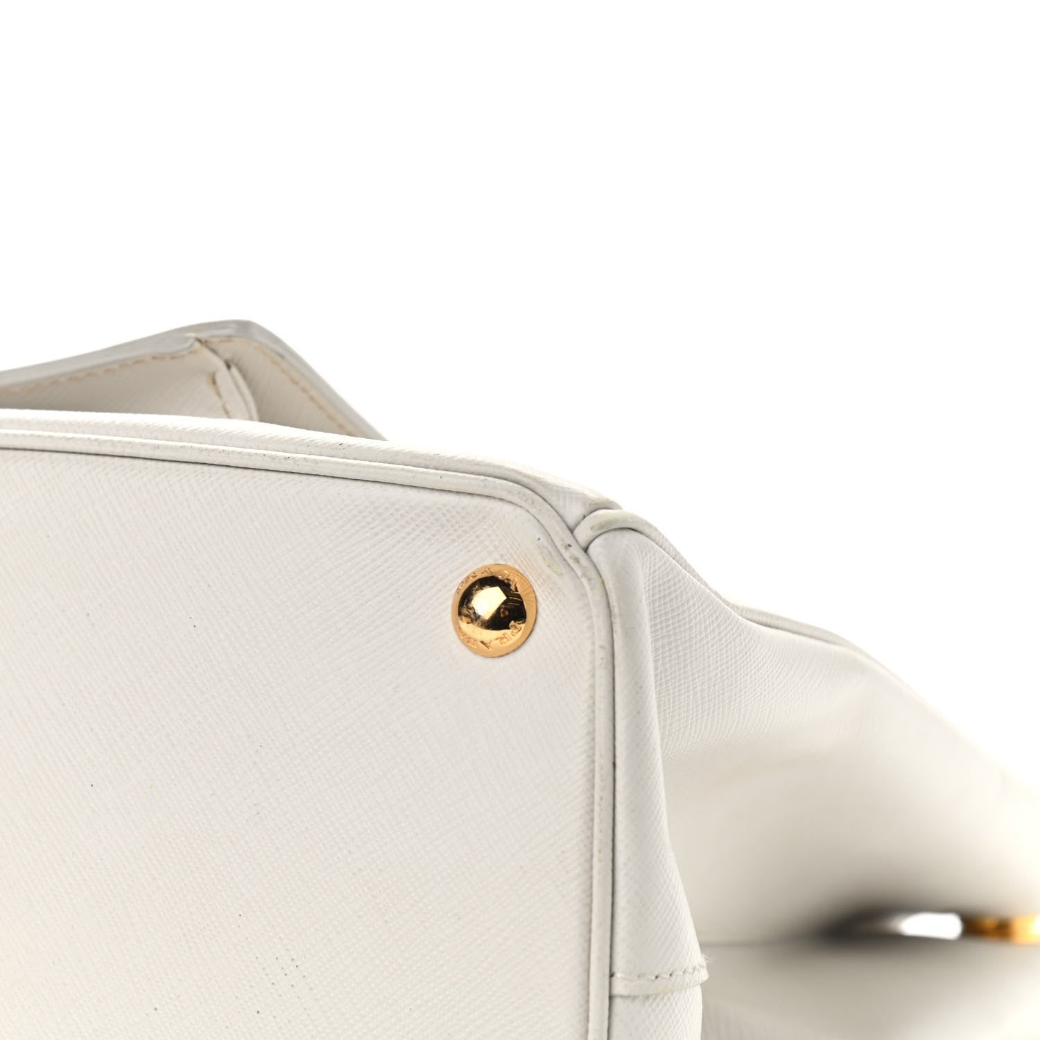 Prada Saffiano Lux Galleria Front Pocket Tote Talco Platino 8 of 18