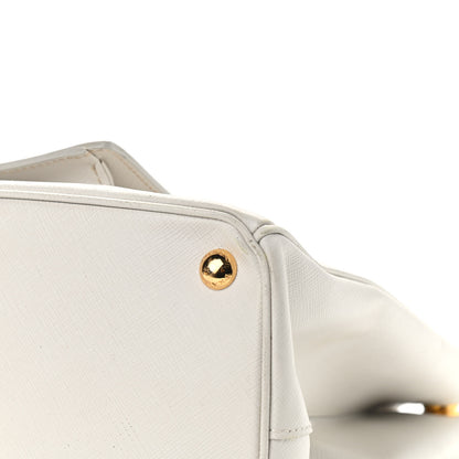 Prada Saffiano Lux Galleria Front Pocket Tote Talco Platino 8 of 18