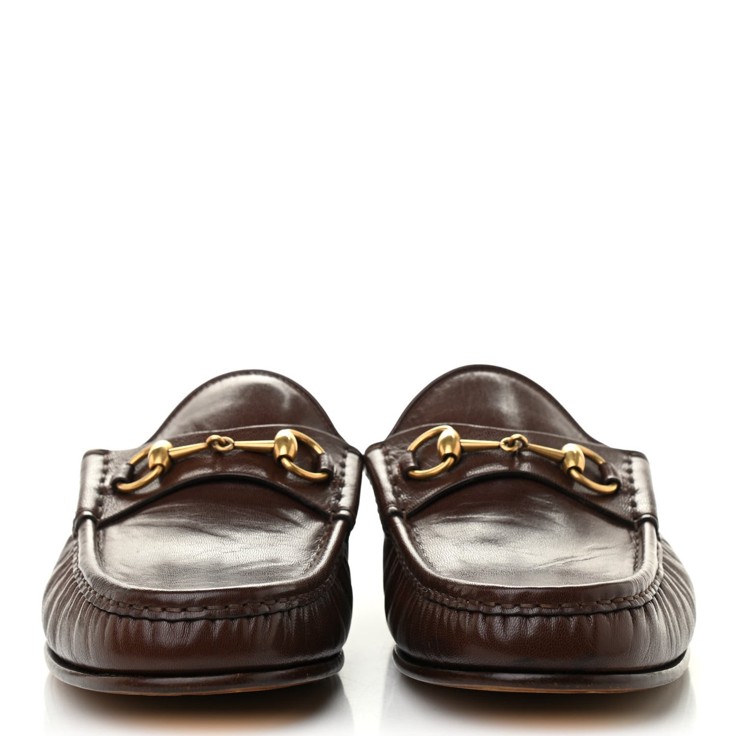 Goatskin Mens Horsebit Slippers 11.5 Light Brown