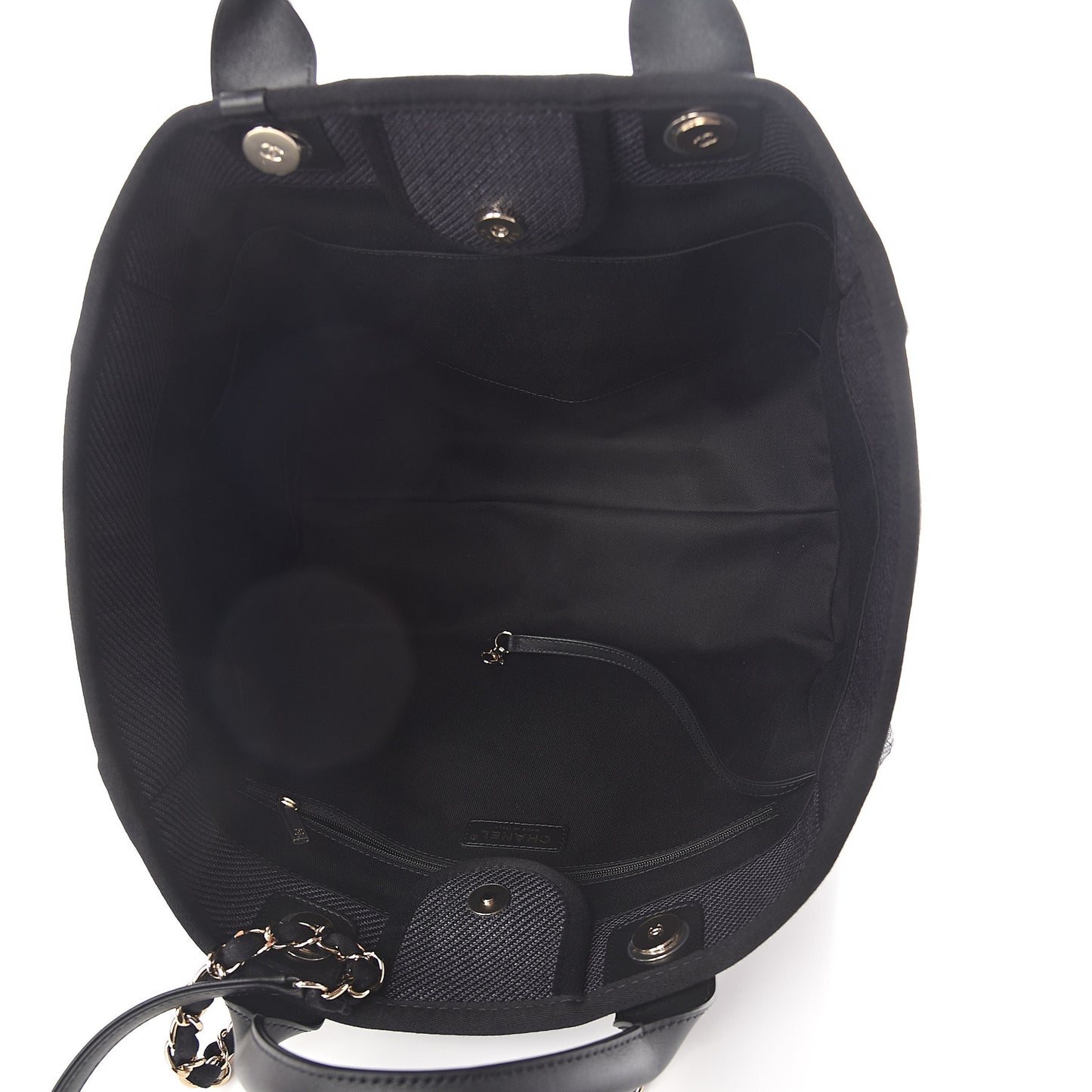 Canvas Medium Deauville Tote Black
