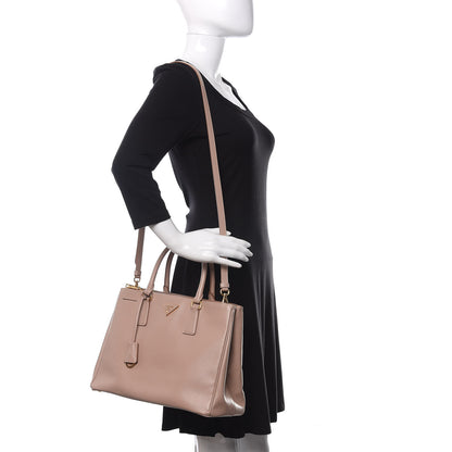 Prada Saffiano Medium Galleria Double Zip Tote Cammeo 2 of 13