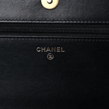 Chanel Caviar Quilted Boy Wallet On Chain WOC Black 6 of 14