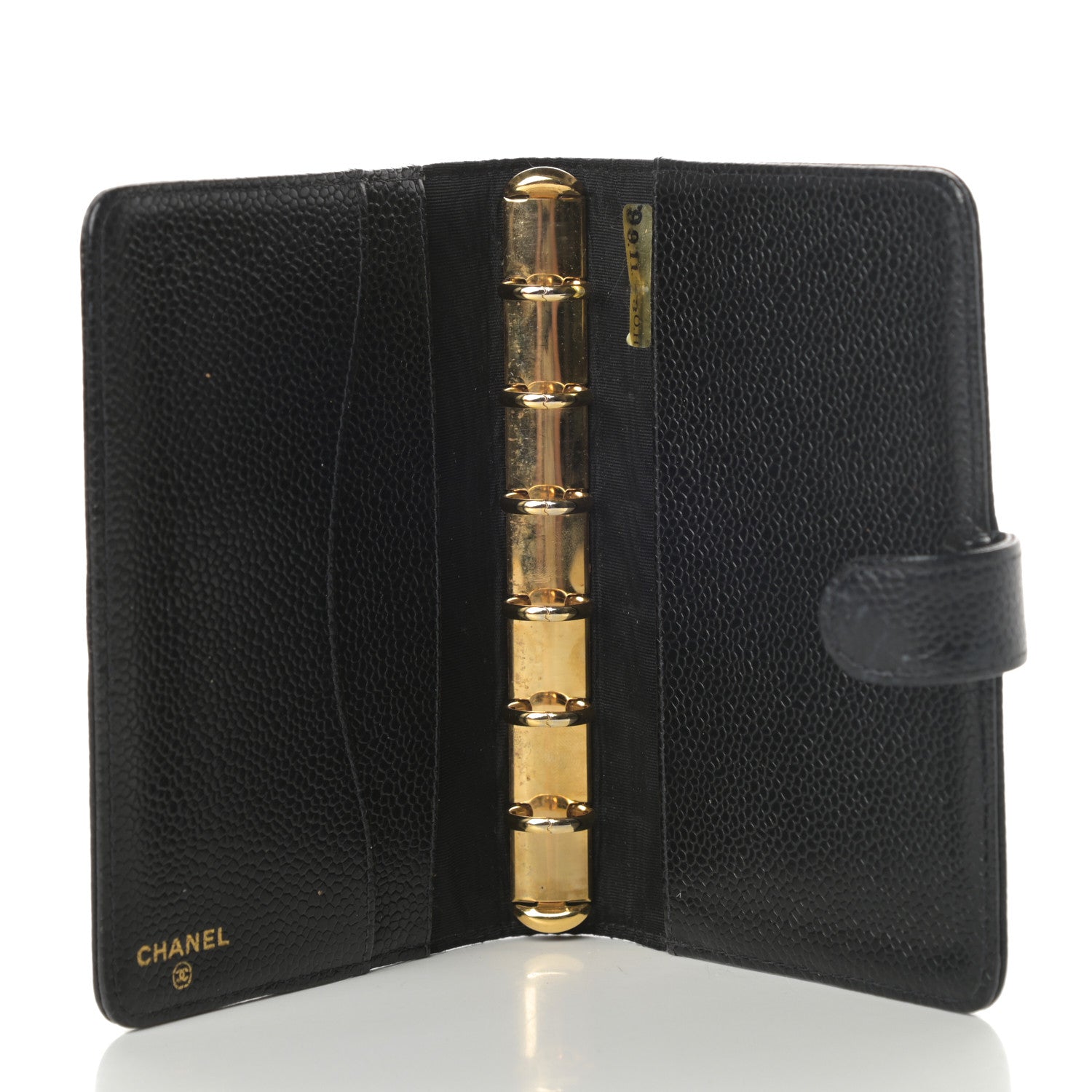 Chanel Caviar CC Small Ring Agenda Planner Black 5 of 12