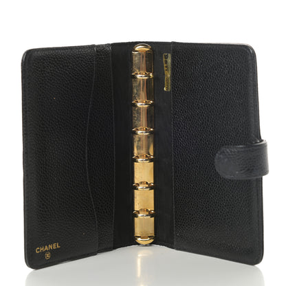 Chanel Caviar CC Small Ring Agenda Planner Black 5 of 12