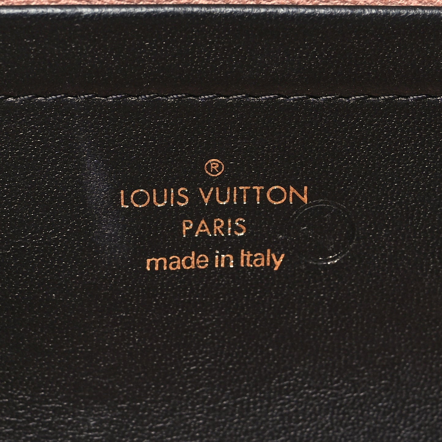 Lambskin Embossed Monogram Pochette Coussin Black