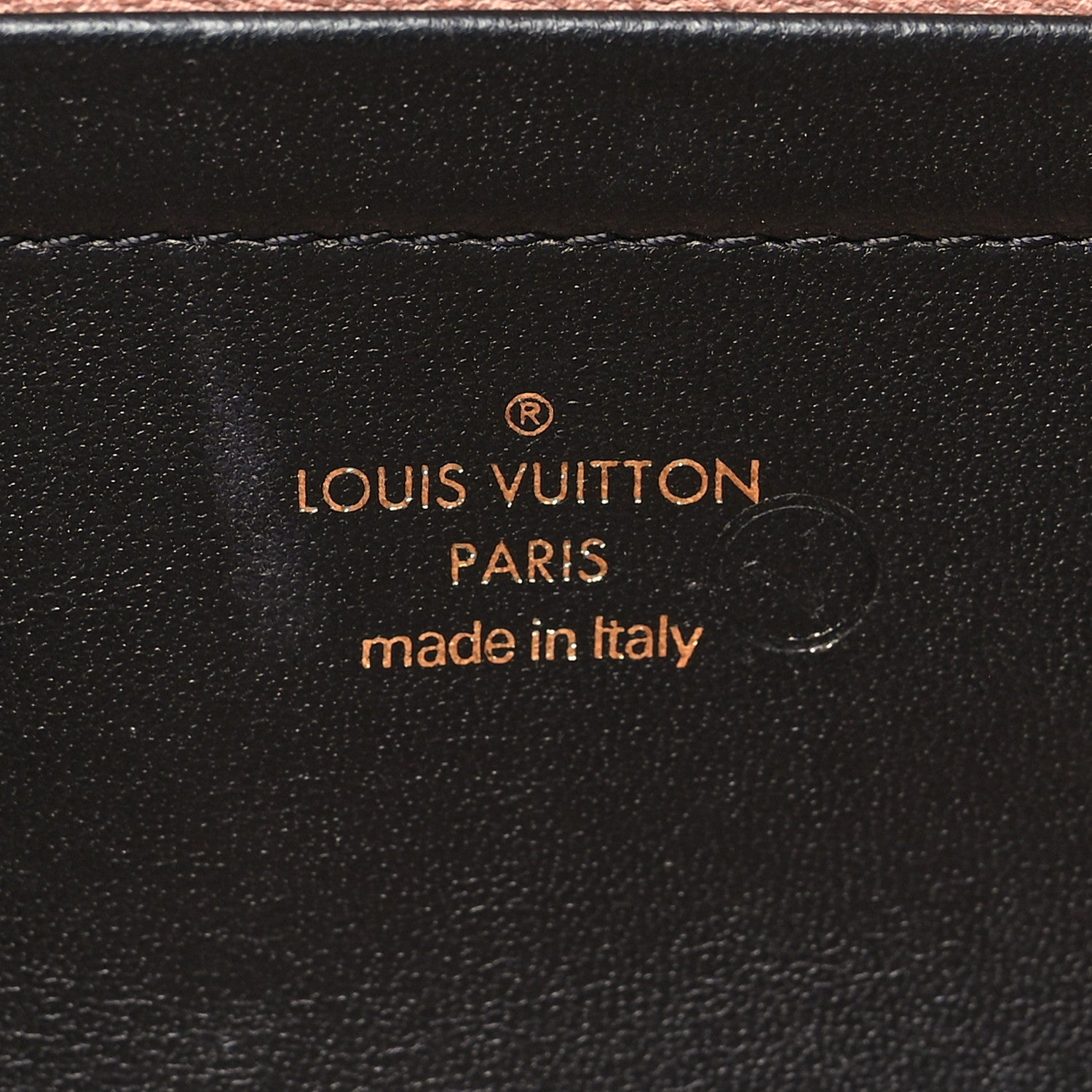 Louis Vuitton Lambskin Embossed Monogram Pochette Coussin Black 6 of 9