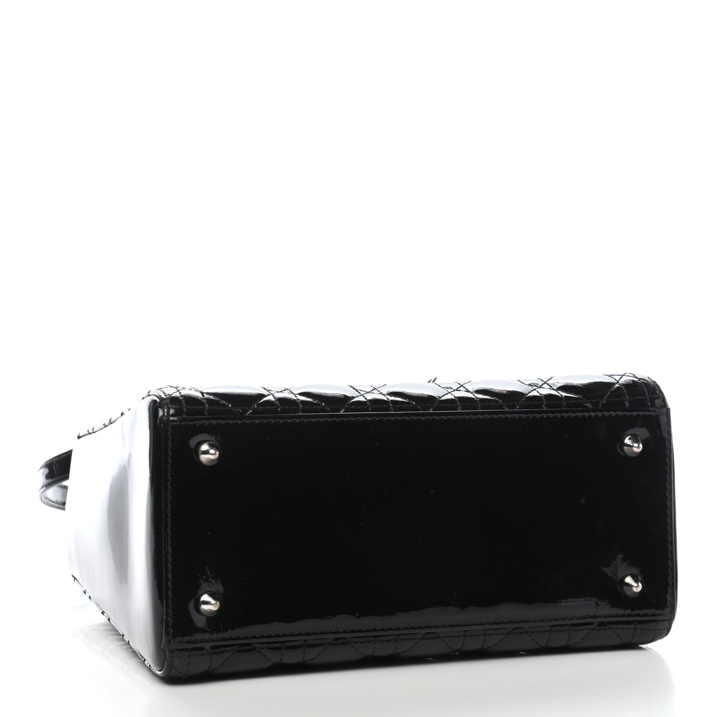 Patent Cannage Medium Lady Dior Black