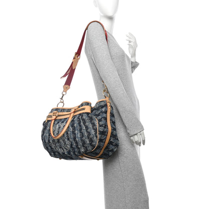 Louis Vuitton Denim Raye Cabas GM 2 of 16