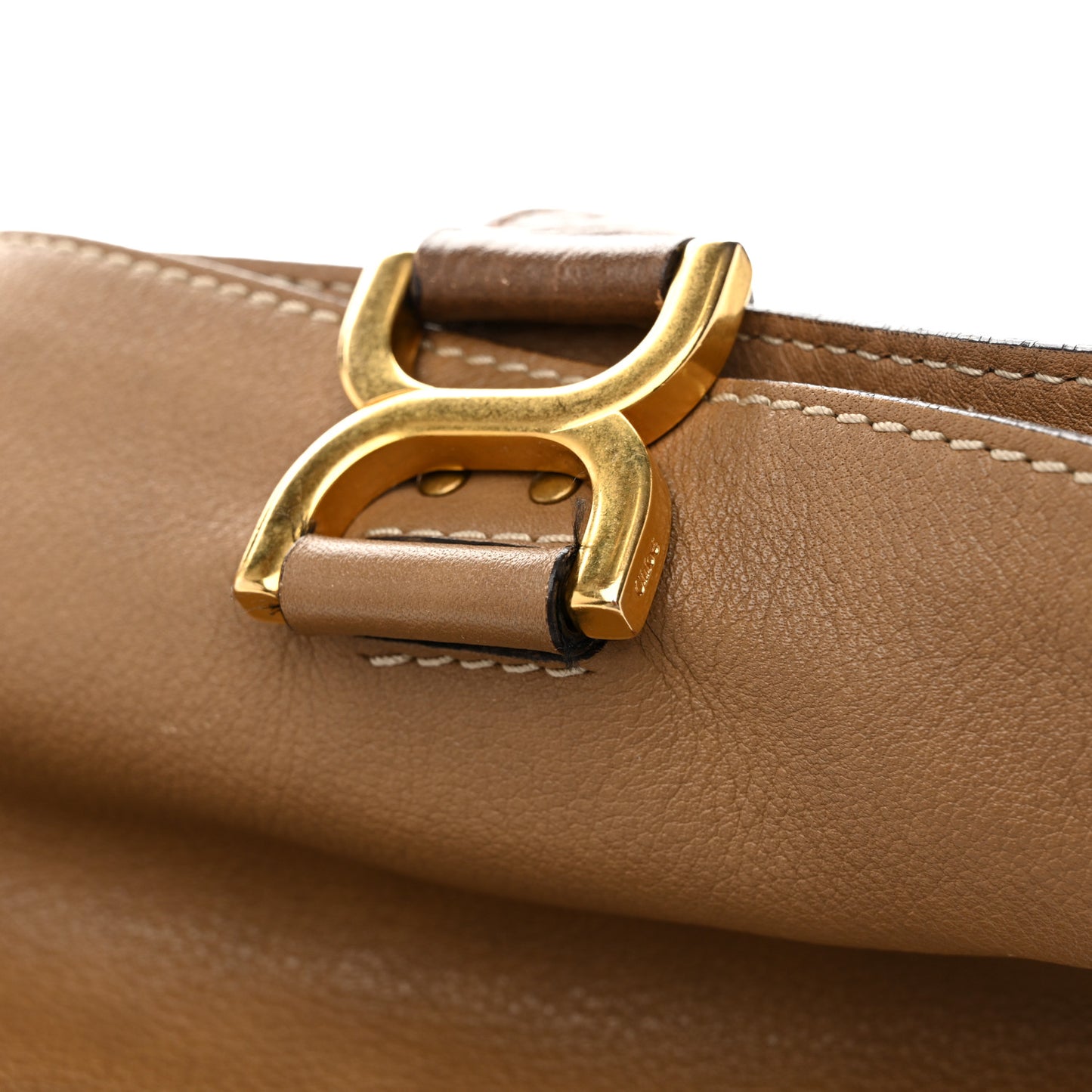 Calfskin Large New Marcie Tote Nut