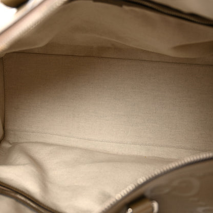 Gucci Piuma Calfskin Jumbo GG Embossed Large Duffle Bag Good Taupe 4 of 14