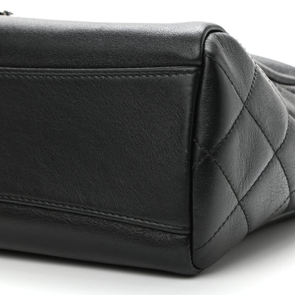 Chanel Calfskin Chain 20s Signature Hobo Black 10 of 11