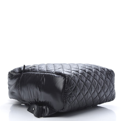 Chanel Nylon Quilted XL Coco Cocoon Backpack Black 3 of 9